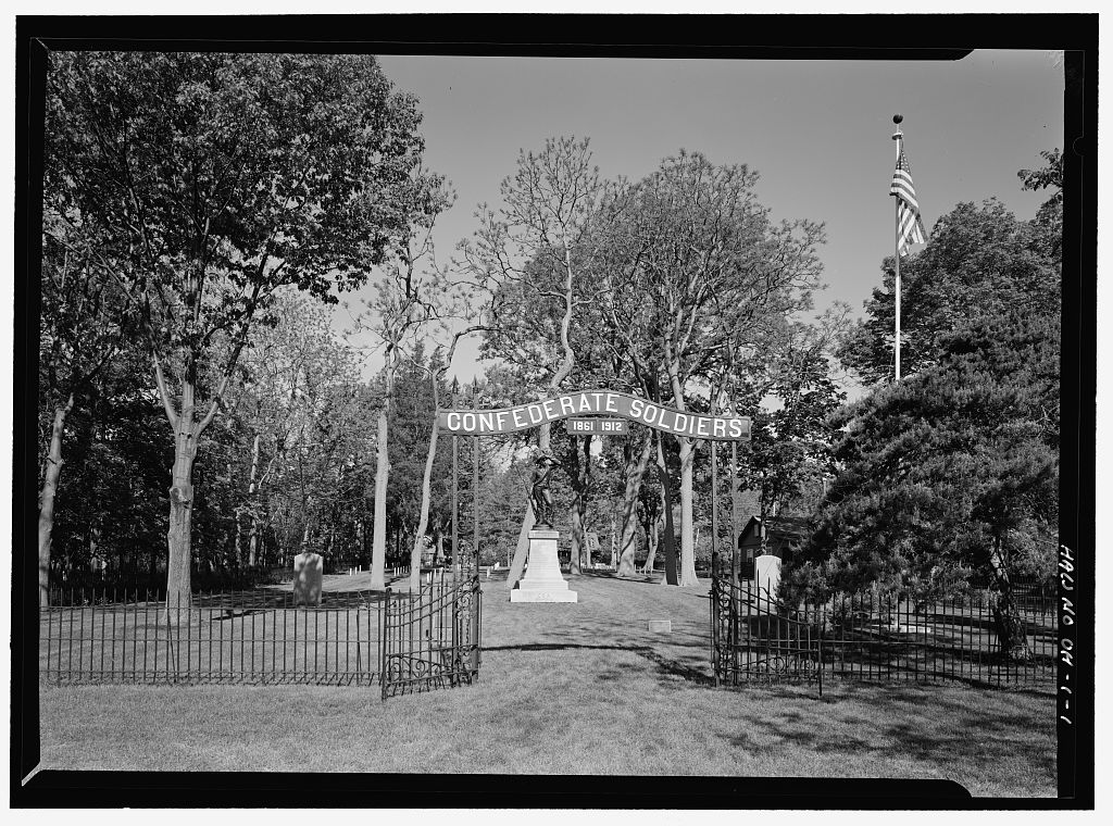 Confederate Stockade Cemetery, photograph filed with the federal survey