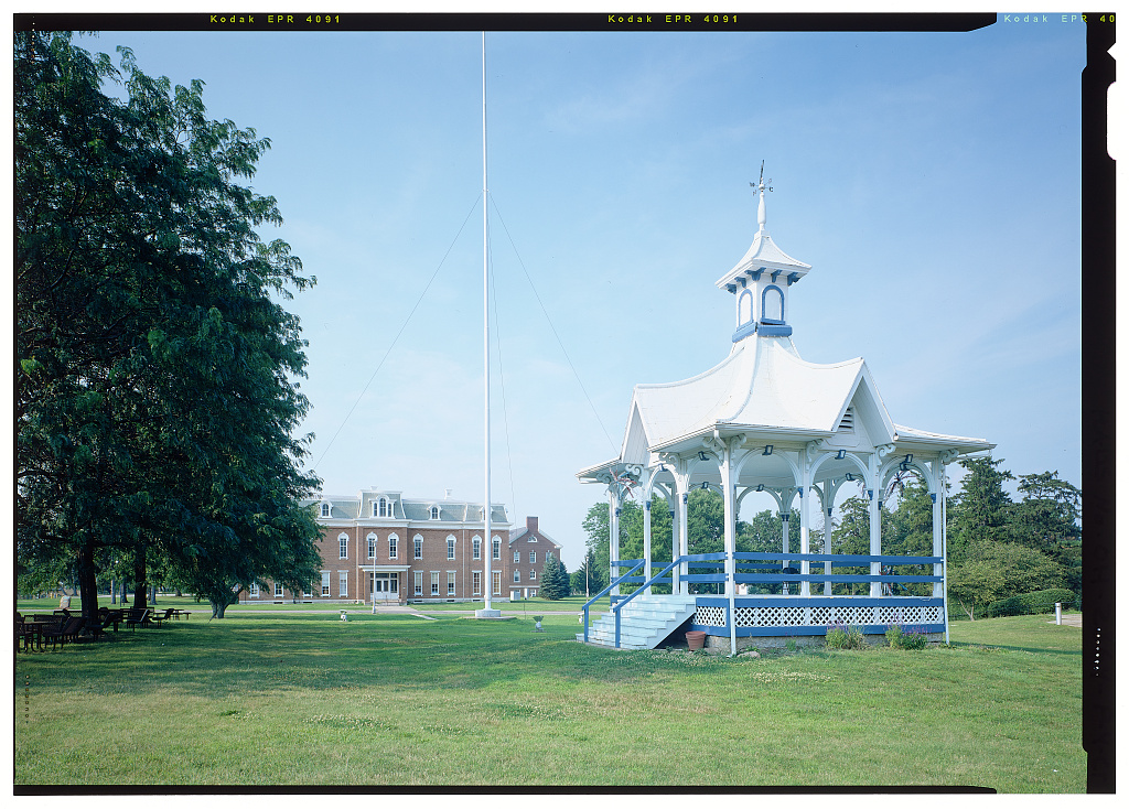 National Home for Disabled Volunteer Soldiers, Central Branch, Bandstand, 4100 West Third Street, Dayton, Montgomery County, OH, photograph filed with the federal survey