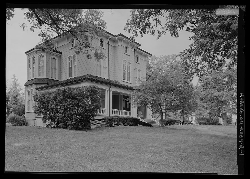 National Home for Disabled Volunteer Soldiers, Central Branch, Treasurer's Residence, 4100 West Third Street, Dayton, Montgomery County, OH, photograph filed with the federal survey