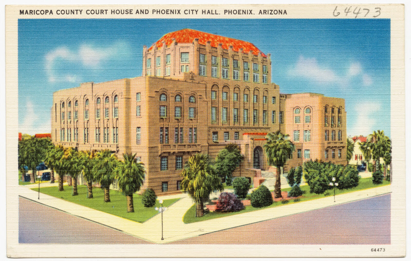 Maricopa County Court House and Phoenix City Hall, Phoenix, Arizona, Boston Public Library - undated