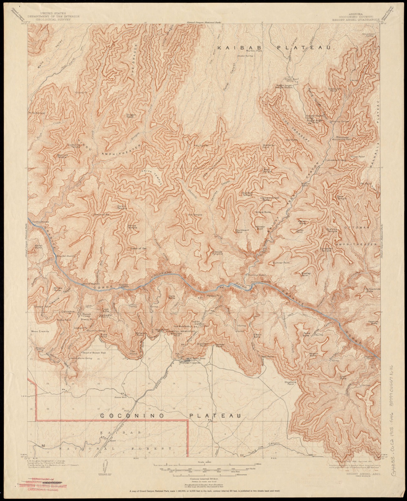Arizona (Coconino County), Bright Angel quadrangle, Boston Public Library - undated