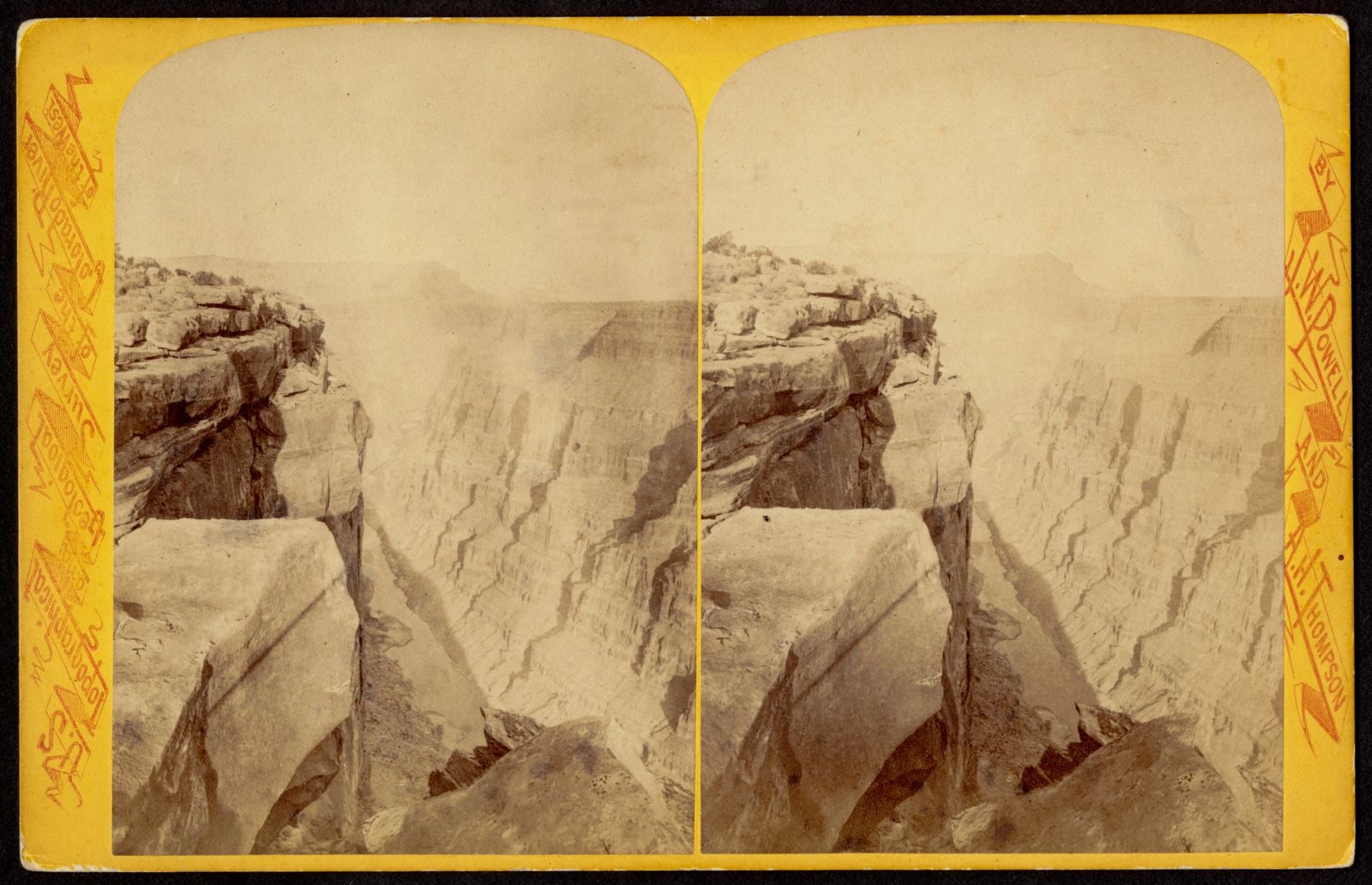The Cañon, from To-ro-weap Valley, (looking up), Boston Public Library - undated