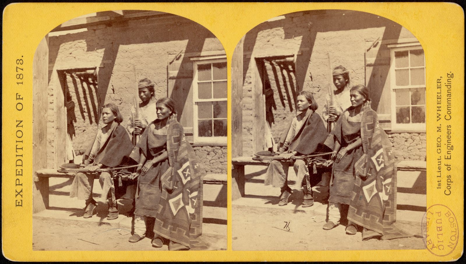 Navajo boys and squaw, Boston Public Library - undated