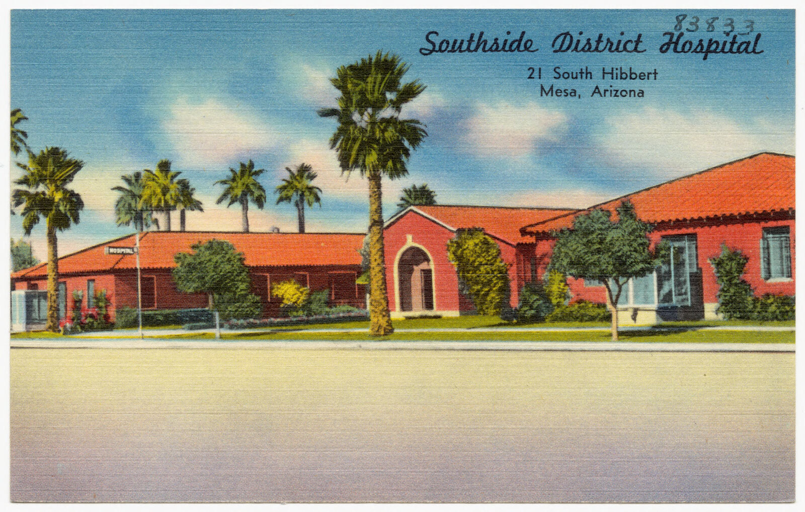 Southside District Hospital, 21 South Hibbert, Mea, Arizona, Boston Public Library - undated