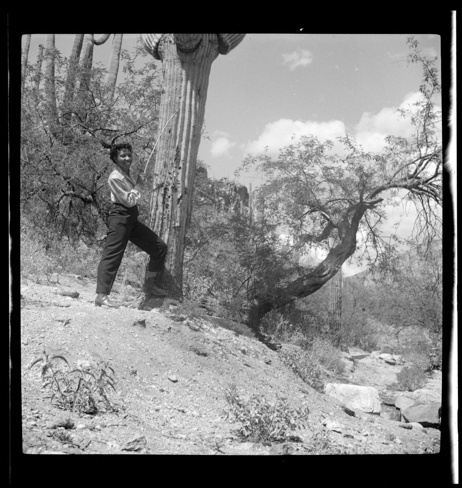 Desert scenery Fort Huachuca, Arizona, Boston Public Library - undated