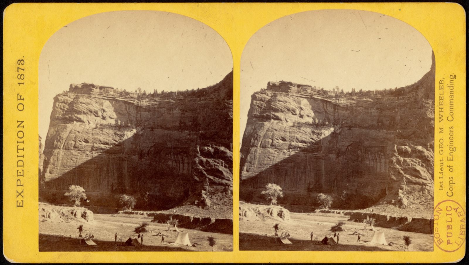 Circle wall, Cañon de Chelle, Boston Public Library - undated