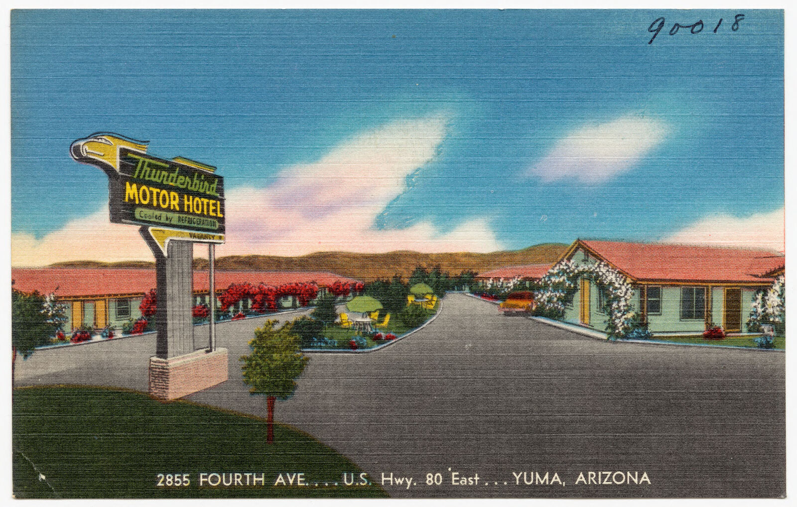 Thunderbird Motor Hotel, 2855 Fourth Ave, U.S. hwy. 80 east, Yuma, Arizona, Boston Public Library - undated