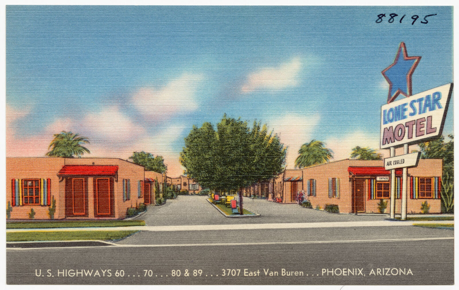 Lone Star Motel, U.S. highways 60, 70, 80 & 89, 3707 East Van Buren, Phoenix, Arizona, Boston Public Library - undated