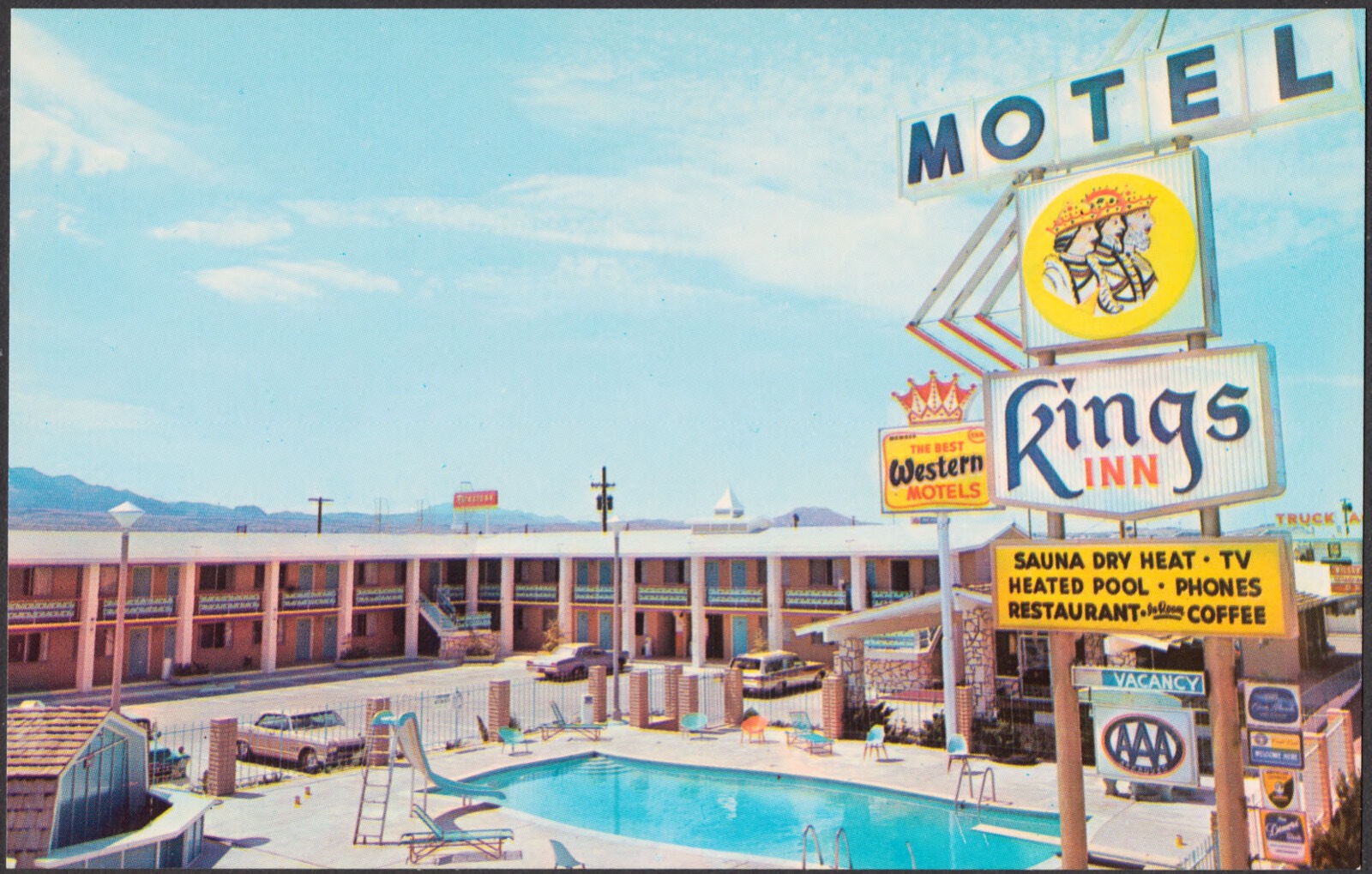 King's Inn Motel, restaurant and lounge, on East Highway 66, Kingman, Arizona 86401, Boston Public Library - undated