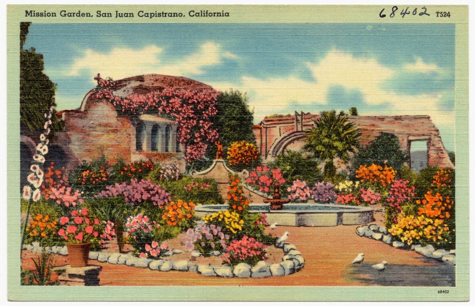 Mission Garden, San Juan Capistrano, California, Boston Public Library - undated