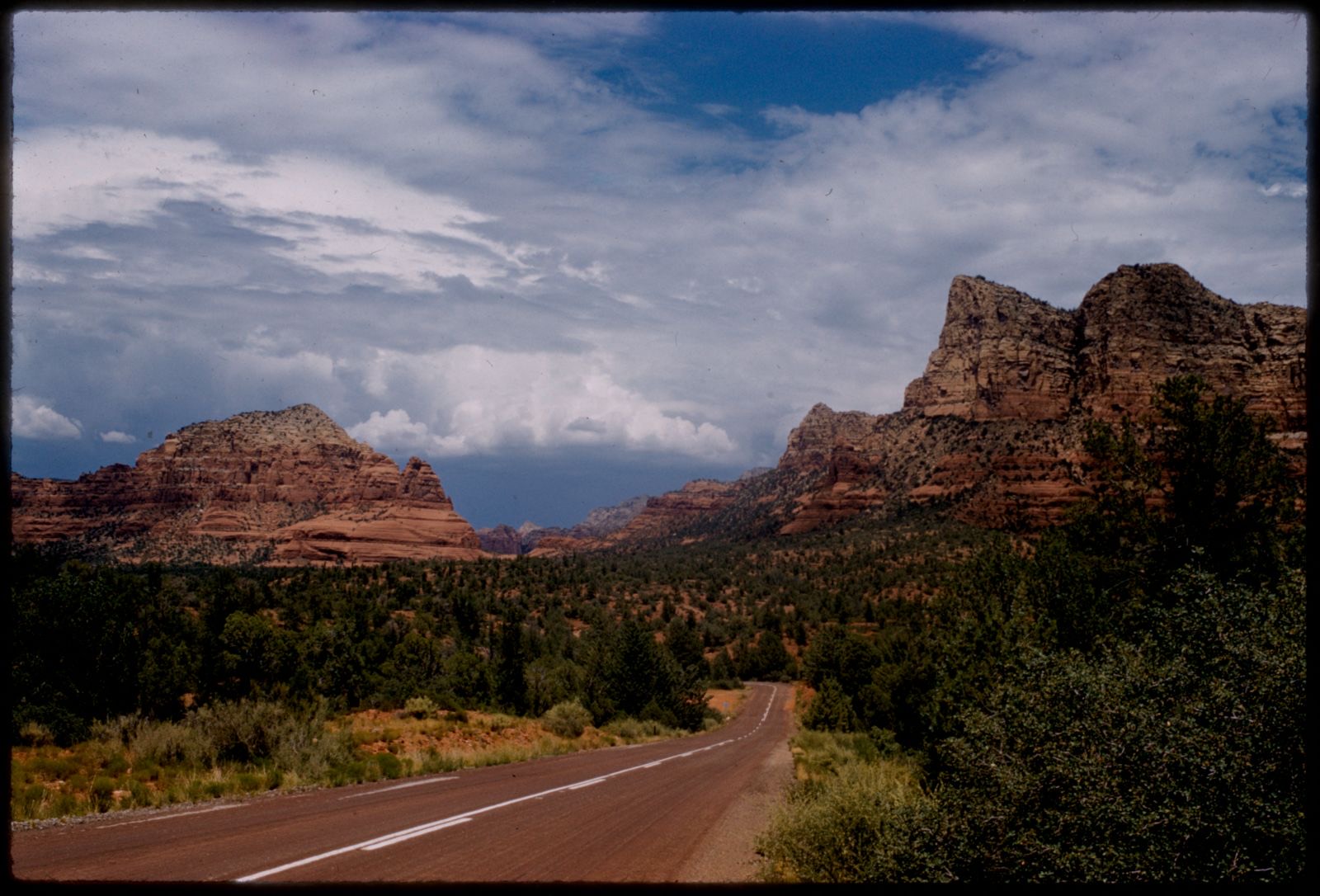 Eastern Twin Butte and Gibraltar Rock, Sedona, Arizona, Boston Public Library - undated