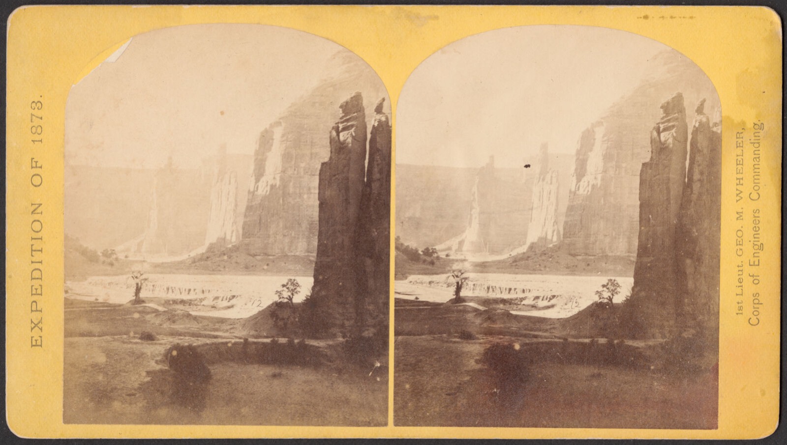 Central portion of Cañon de Chelle, New Mexico, Boston Public Library - undated