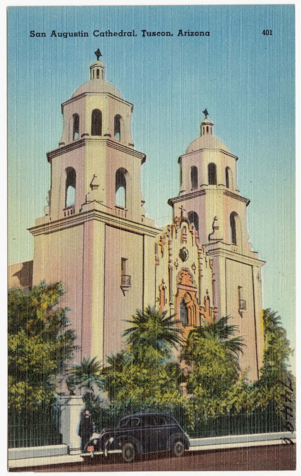 San Augustin Cathedral, Tucson, Arizona, Boston Public Library - undated