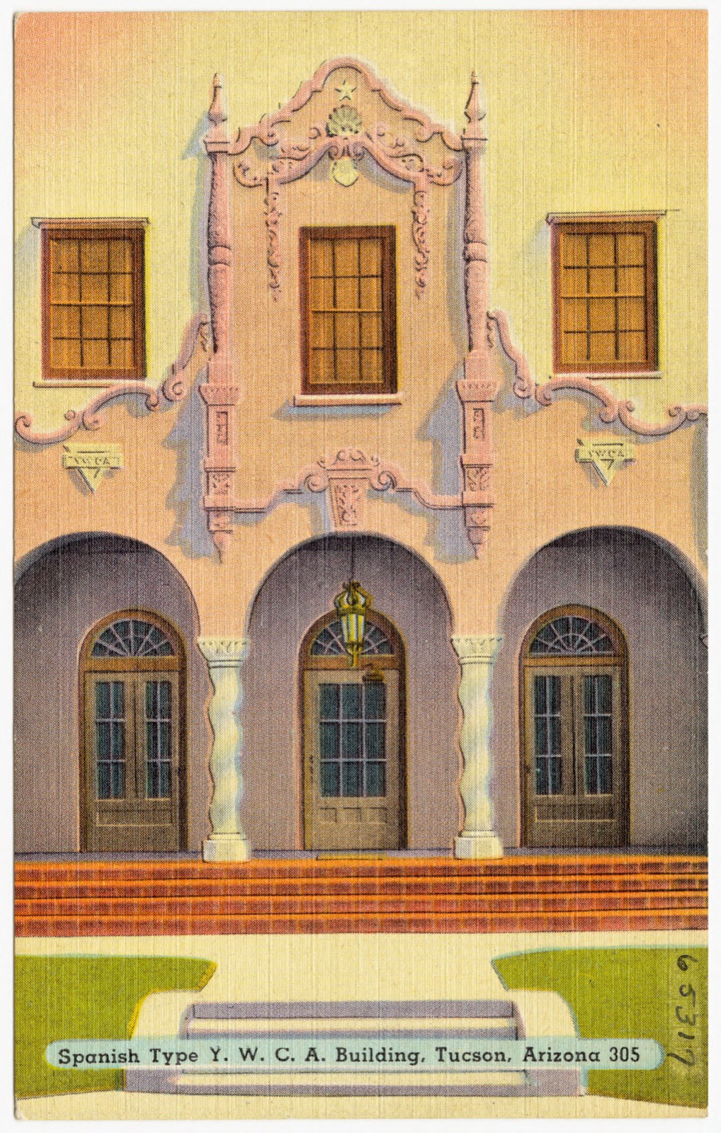 Spanish type Y.W.C.A. building, Tucson, Arizona, Boston Public Library - undated