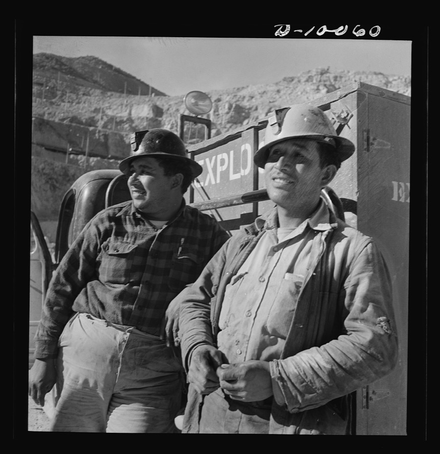 Production. Copper. These hardy workers transport and dispense the explosives used for blasting at a large copper mining operation of the Phelps-Dodge Mining Company at Morenci, Arizona. Great quantities of the copper so vital in our war effort are produced here