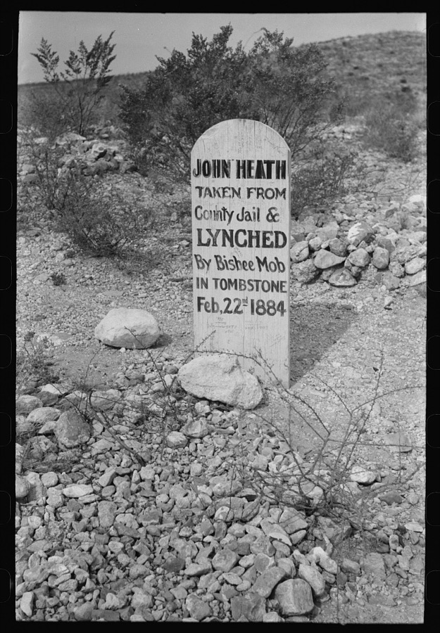 Tombstone in Boot Hill Cemetery, Tombstone, Arizona