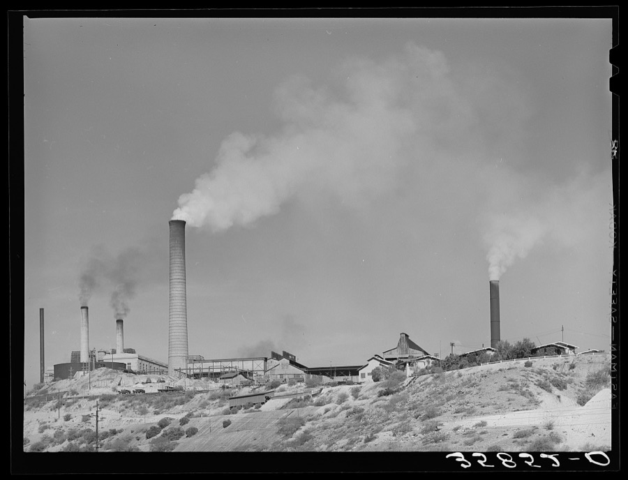 Copper smelter. Miami, Arizona