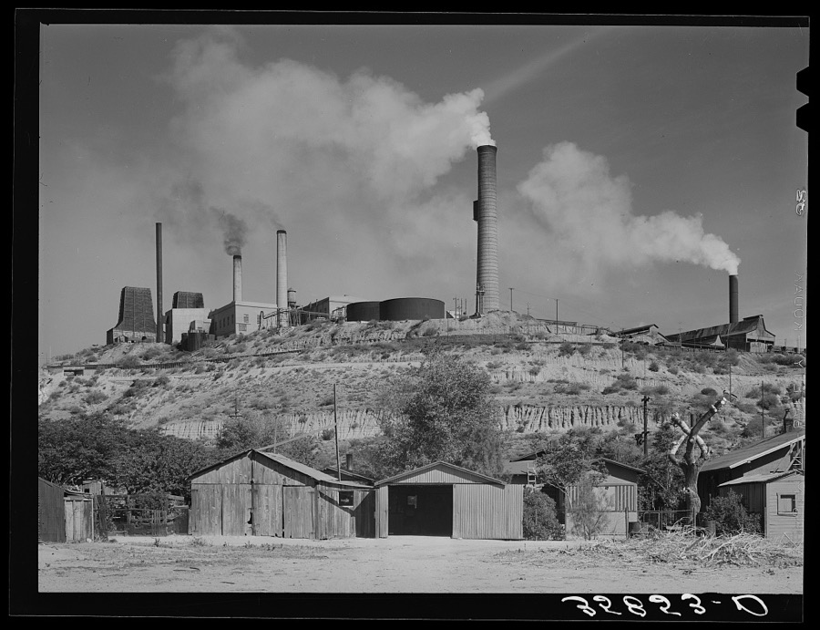 Copper smelter. Miami, Arizona