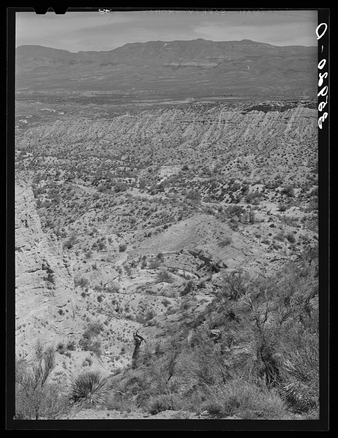 Eroded canyon along the Apache Trail in Gila County, Arizona