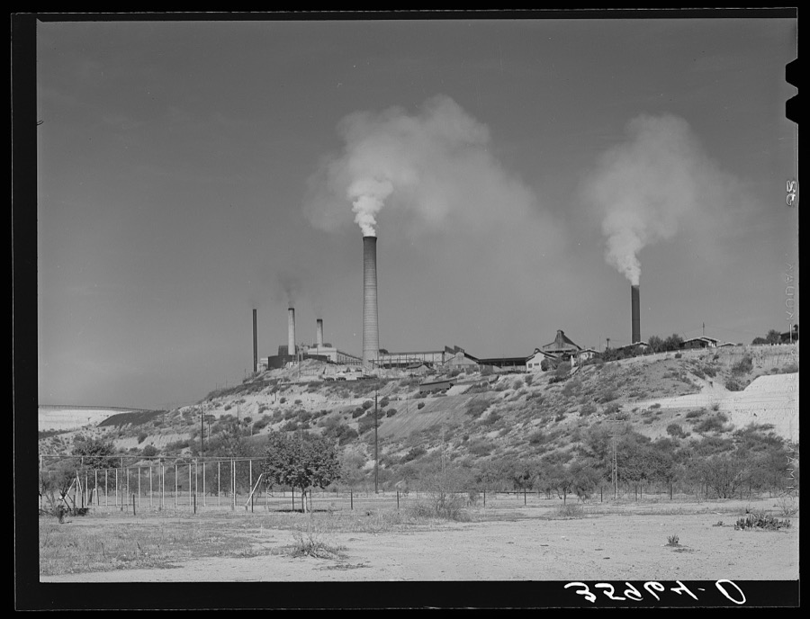 Copper smelter. Miami, Arizona