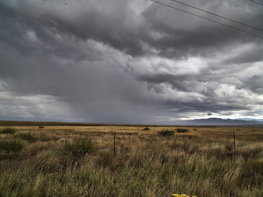 Roadside view along a winding, often steep mountain road in Yavapai County between Prescott , Arizona's old capital city when it was a territory, and the once-booming mining town of Jerome