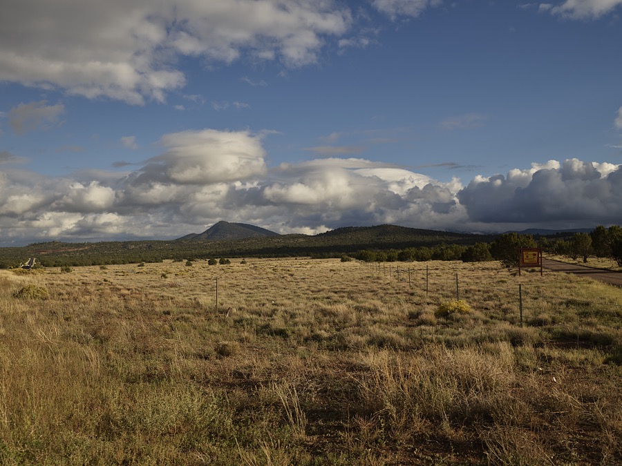 Scene within the highland and high-desert terrain of northern Arizona, above the city of Flagstaff
