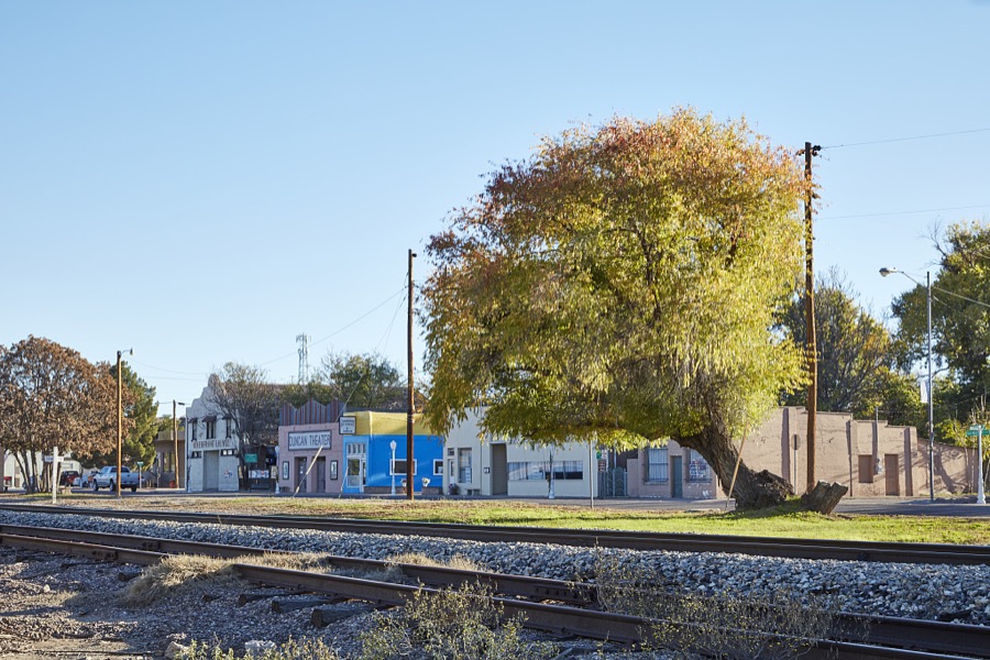 Almost all the businesses along the main street of Duncan, a small town of about 700 residents in Greenlee County in eastern Arizona, near the New Mexico border, are on one side of the railroad tracks that run through town