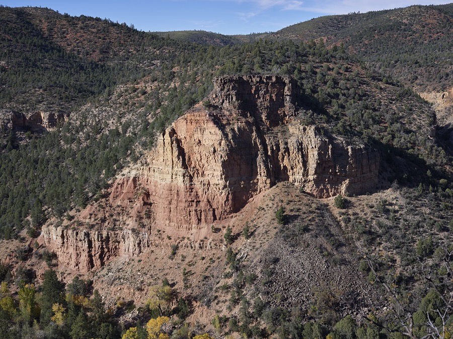Scene Gila County, Arizona's, Salt River Canyon, often referrred to by its admirers as the "Mini Grand Canyon"