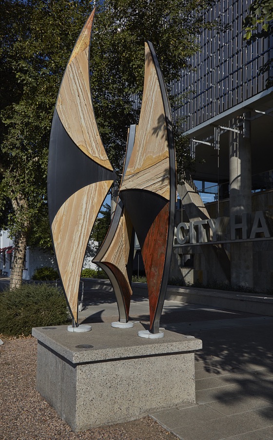 Street art at City Hall in Chandler, Arizona, a southern suburb of Phoenix, Arizona