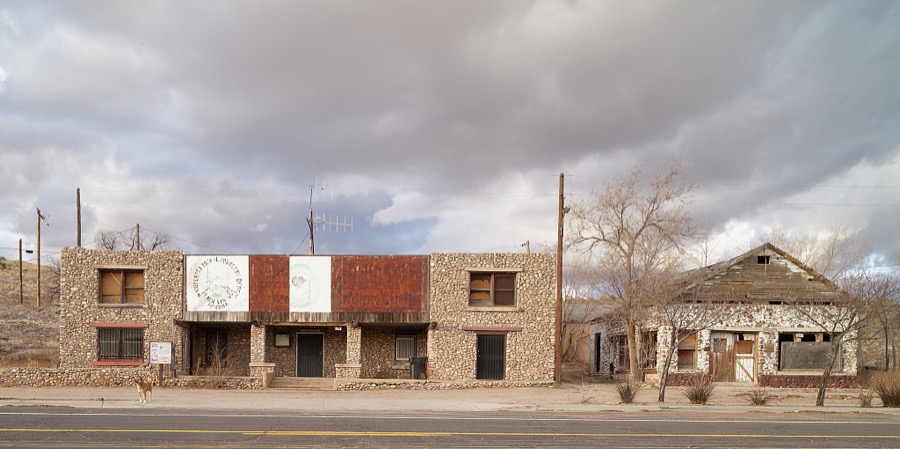 Abandoned buildings in the settlement of Truxton, along old U.S. Highway 66 in Mohave County, Arizona