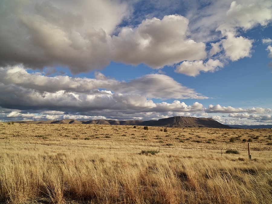 A distant butte near Truxton, along old U.S. Highway 66 in Mohave County, Arizona