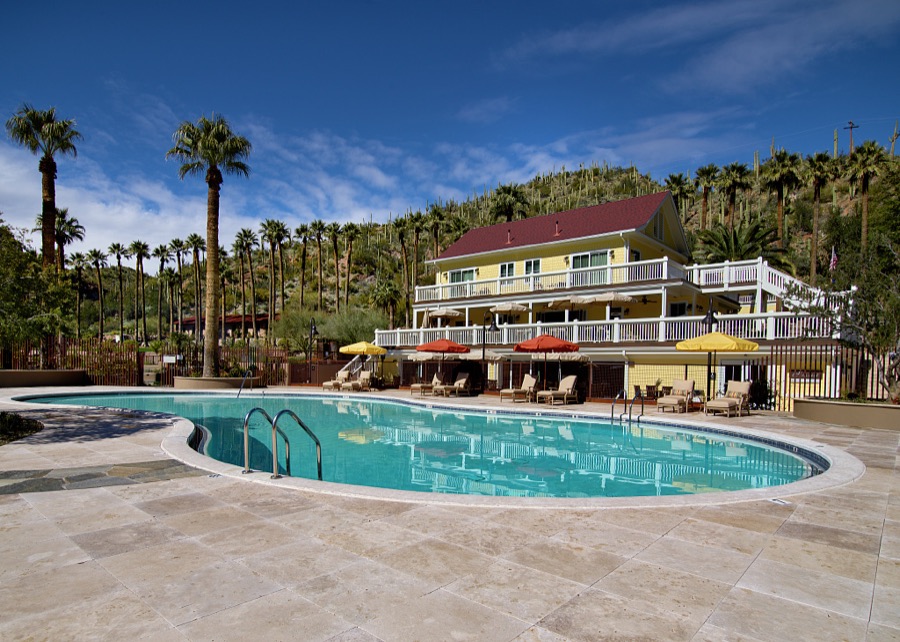 Castle Hot Springs resort was completed in 1896 by the brother of the Arizona Governor Oakes Murphy, and the newly renamed "Castle Hot Springs" was heavily advertised to potential clients. During the resort's heyday in the 1920s it was visited by celebrities such as Zane Grey, as well as famous families such as the Rockefellers. Castle Hot Springs has been remodeled and new owners have extensively remodeled and added to the property, adding 12 spring bungalows, with hot spring fed tubs, and 17 sky-view cabins. The resort reopened to visitors in February of 2019