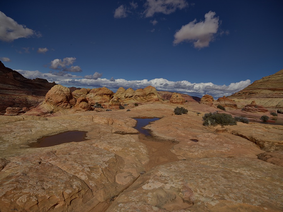 The Wave is a sandstone rock formation located in Arizona, near its northern border with Utah