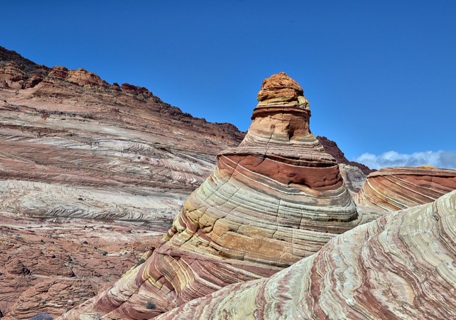 The Wave is a sandstone rock formation located in Arizona, near its northern border with Utah