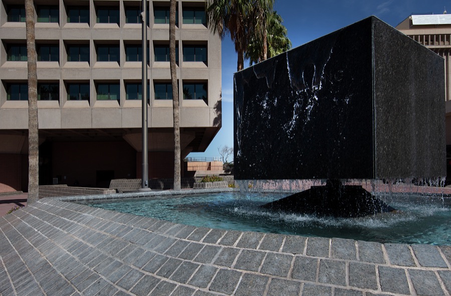 Tucson's Federal Building (AZ0058ZZ) was designed in 1971 by Cain, Nelson, Wares and Cook (CNWC) Architects of Tucson, AZ and completed in 1974