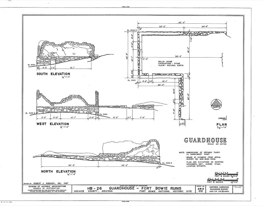 Fort Bowie, Guardhouse, Bowie, Cochise County, AZ