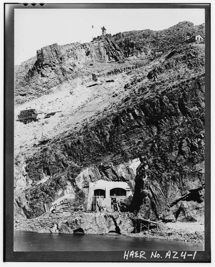 Roosevelt Power Canal & Diversion Dam, Parallels Salt River, Roosevelt, Gila County, AZ