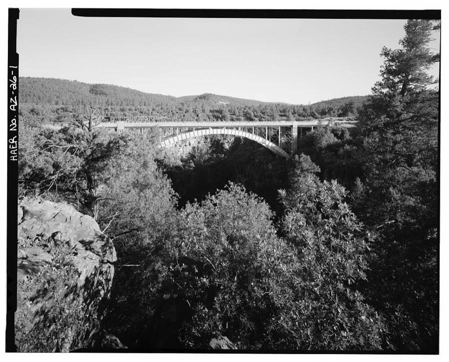 Cedar Canyon Bridge, Spanning Cedar Canyon at Highway 60, Show Low, Navajo County, AZ