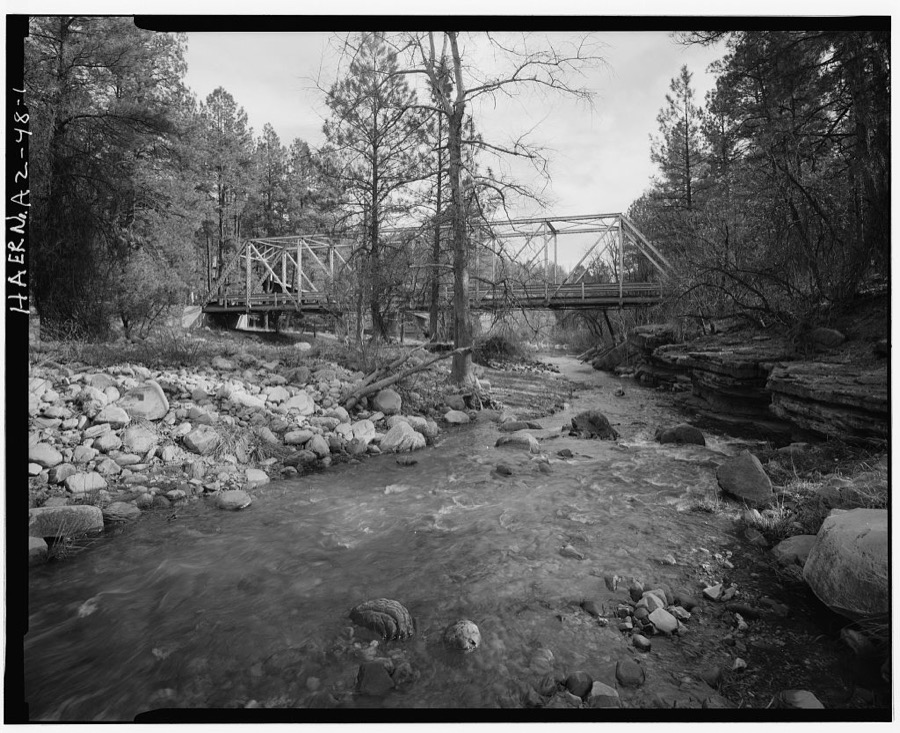 Whispering Pines Bridge, Spanning East Verde River at Forest Service Control Road, Payson, Gila County, AZ