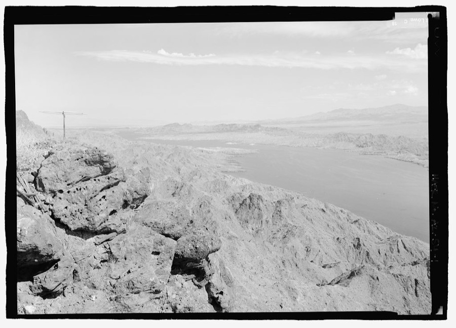 Parker Dam, Spanning Colorado River between AZ & CA, Parker, La Paz County, AZ