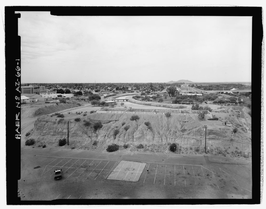 Southern Pacific Railroad Water Settling Reservoir, Yuma Crossing, south bank of Colorado River at foot of Madison Avenue, Yuma, Yuma County, AZ