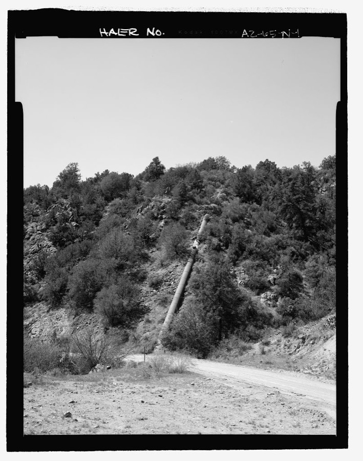 Childs-Irving Hydroelectric Project, Childs System, Sally May-Purple Mountain Siphon, Forest Service Road 708/502, Camp Verde, Yavapai County, AZ