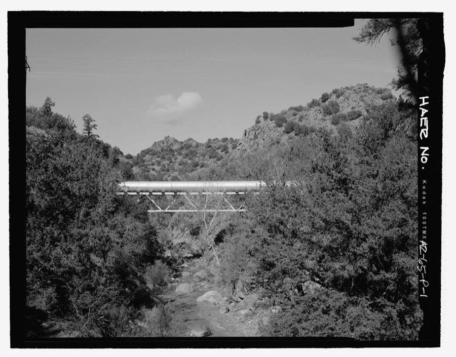 Childs-Irving Hydroelectric Project, Childs System, Flume Bridge No. 3, Forest Service Road 708/502, Camp Verde, Yavapai County, AZ