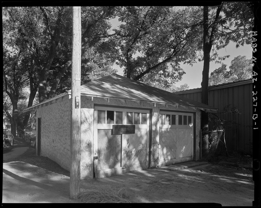 Fort Defiance Indian Hospital, Physician's Cottage Garage, Navajo Indian Reservation, Bonito Drive, Fort Defiance, Apache County, AZ