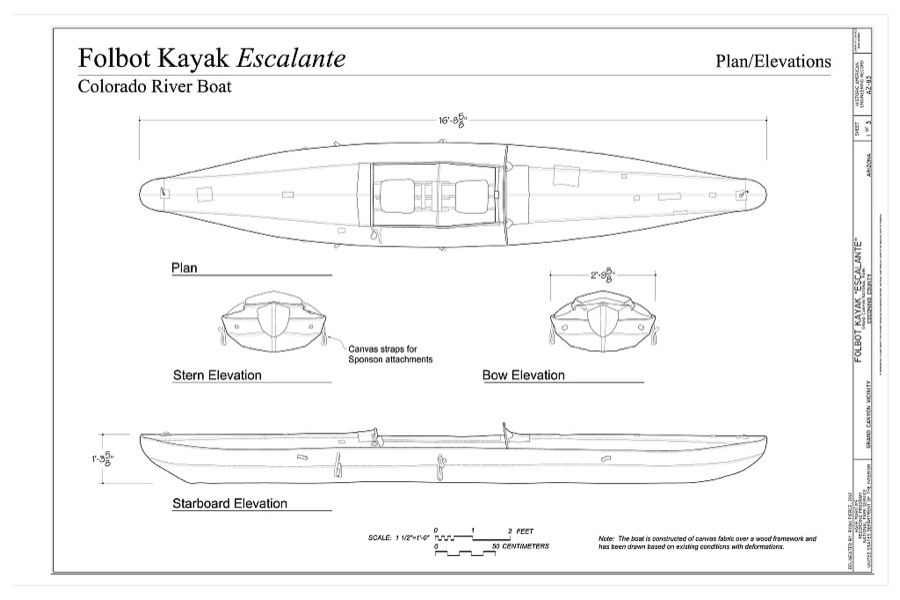 Folbot Kayak Escalante, Grand Canyon Village, Coconino County, AZ