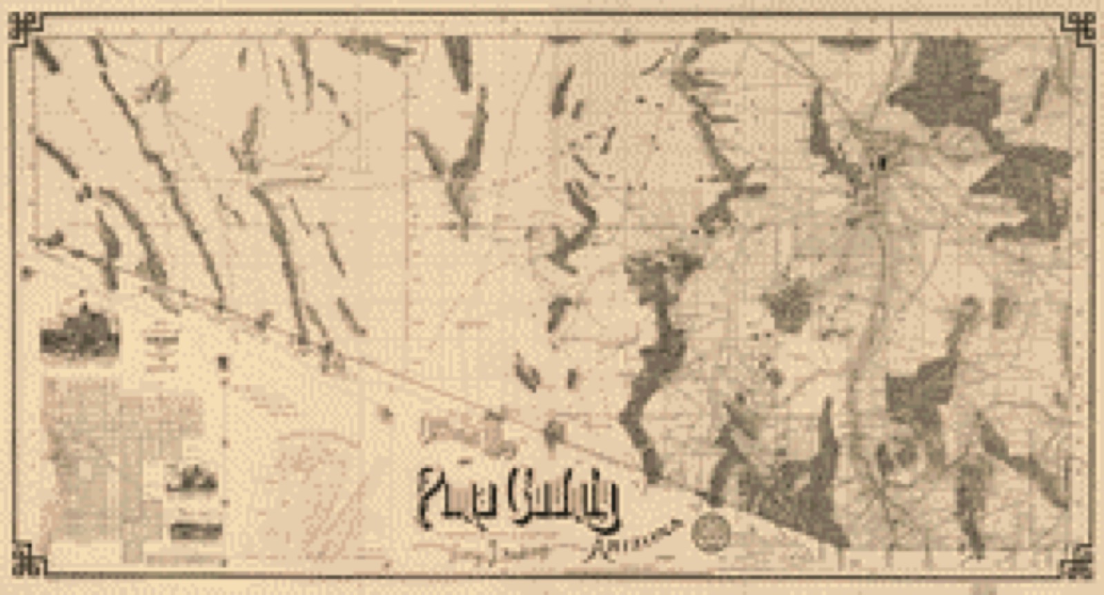 Land ownership map, 1893 - Official map of Pima County, Arizona