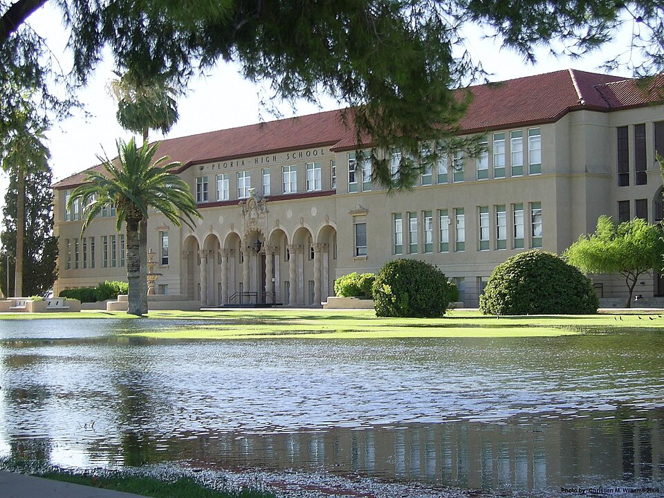 Photograph of Peoria High School Old Main