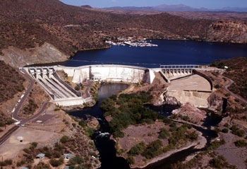 Photograph of Stewart Mountain Dam