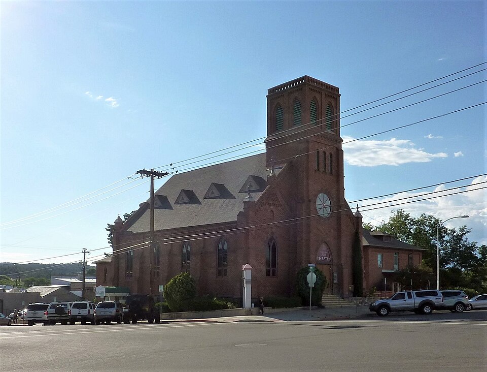 Photograph of Sacred Heart Catholic Church and Rectory