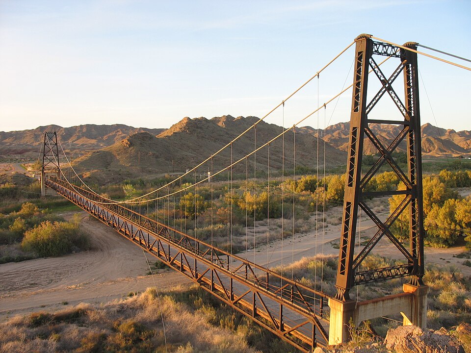 Photograph of McPhaul Suspension Bridge